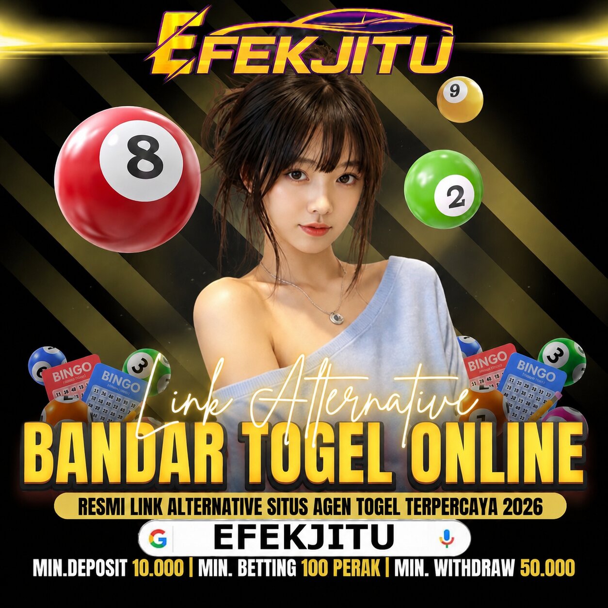 Galeri foto EFEKJITU > Bandar Togel Online Game Paling Dicari Karena Mudah Menang Jackpot Banyak di Jakarta
